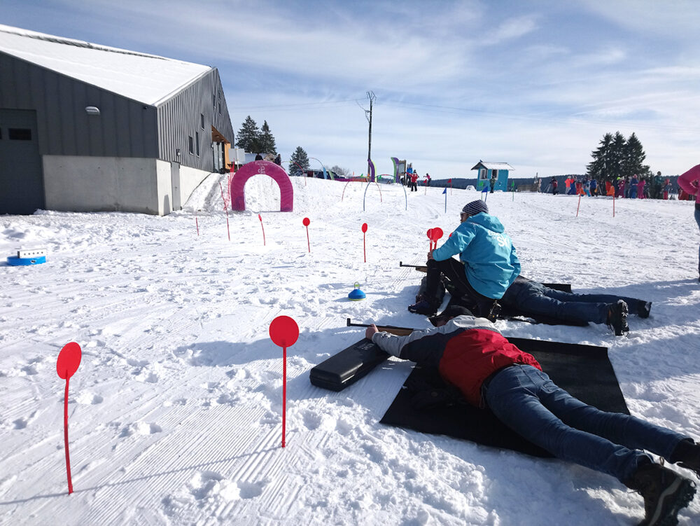 biathlon hiver neige gardot animation tir