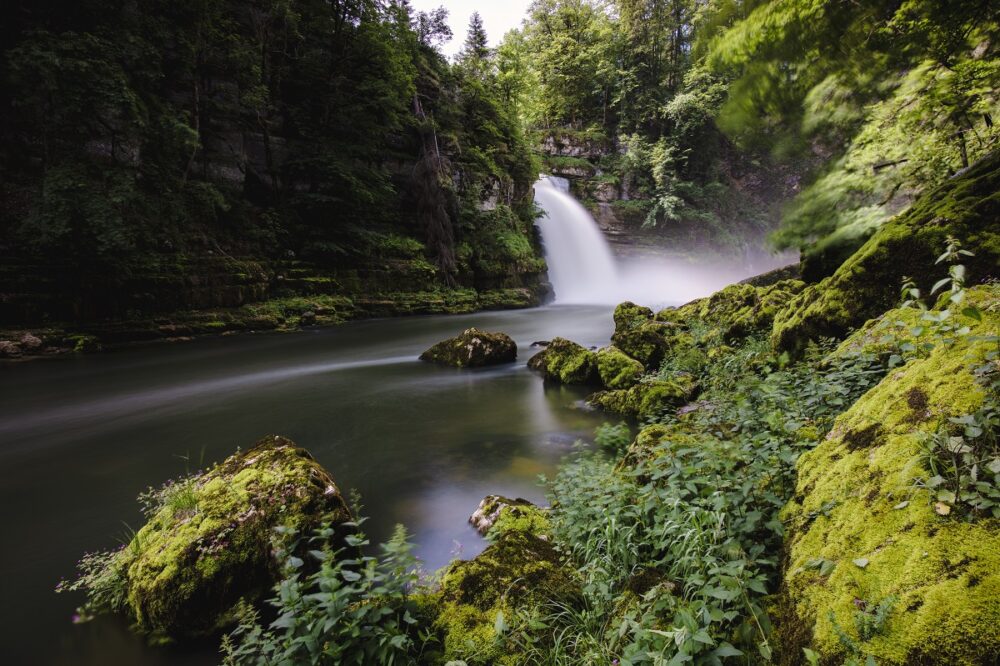 doubs saut rivière nature pays horloger